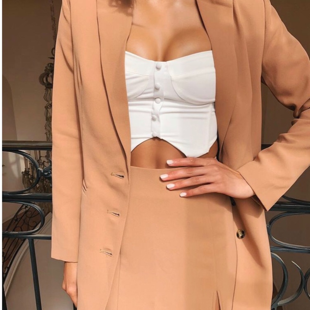 Tigermist oversized Avanti Blazer tan color